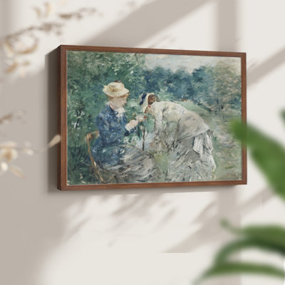 Motif floral rétro - Lxxx - reproduction encadrée