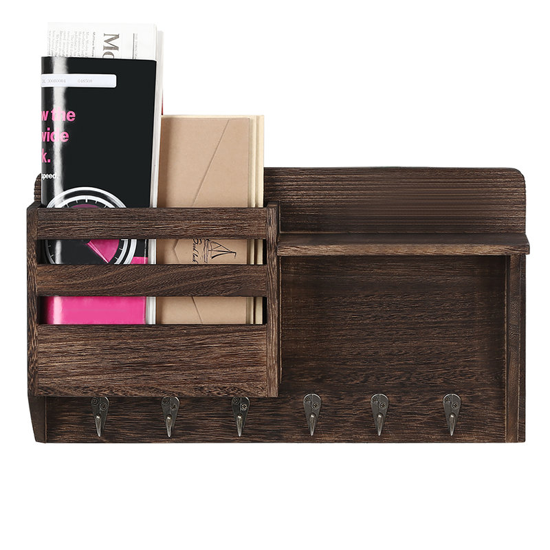 Breara Metal Wall Organizer with Key Hooks