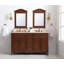 Ensemble de meuble-lavabo double 60 po Angelique-425348774-425348775