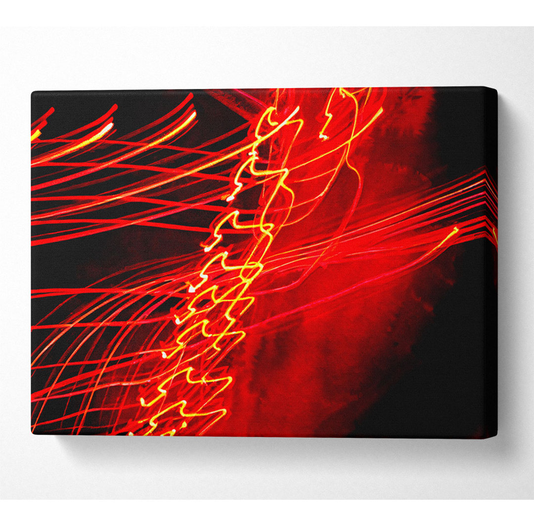 Rote Ablenkung - Kunstdrucke auf Leinwand - Wrapped Canvas