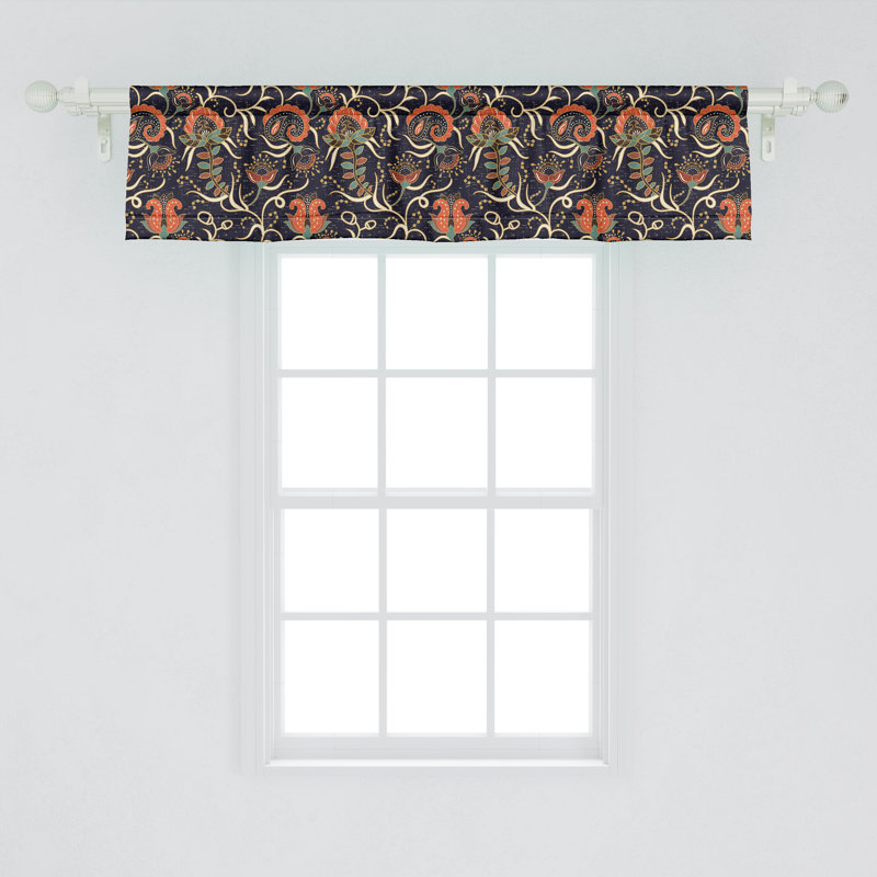 Multicolore cantonnière Ambesonne Jacobean, L 42 po x L 12 po