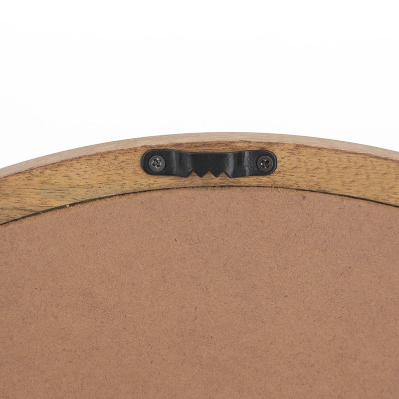 Miroir mural 20 "avec cadre en bois, Naturel
