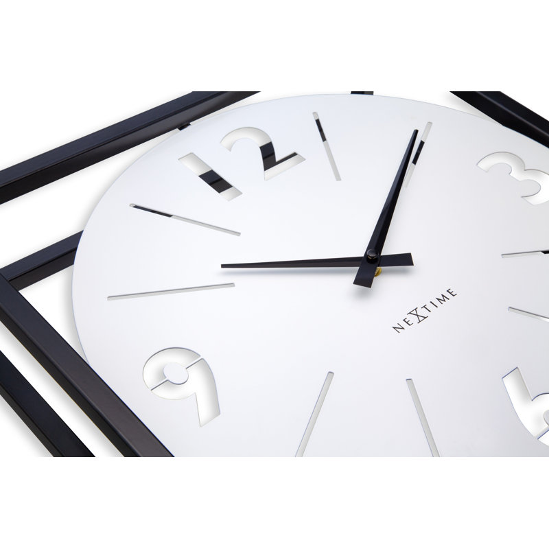 Analog Metal Electric Tabletop Clock White