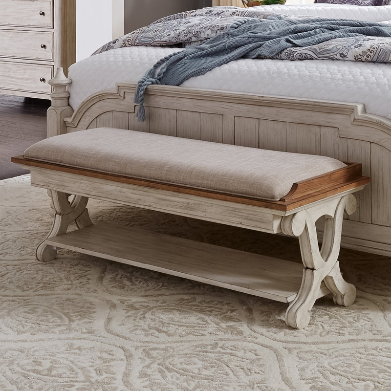 Harlowe Linen Upholstered Storage Bench