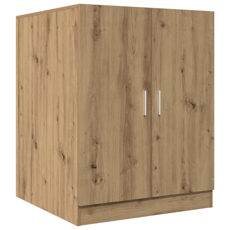 Awab Solid Wood Linen Cabinet, Artisan Oak