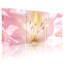Fleur rose en gros plan sur toile tendue, imprimé floral pastel doux (ensemble de 3)-2047736213