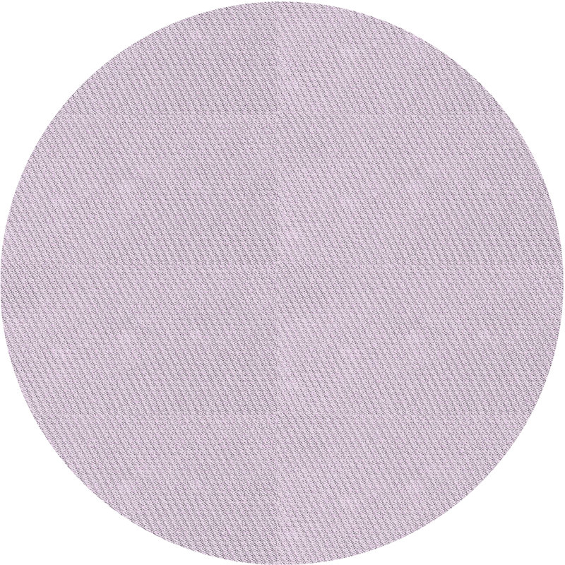 Tapis rose pâle tissé à la machine, Rond 4 pi
