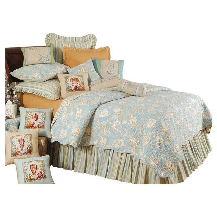 Courtepointe 100% coton Natural Shells, Très grand