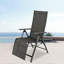 Chaise inclinable d'extérieur pliable en aluminium