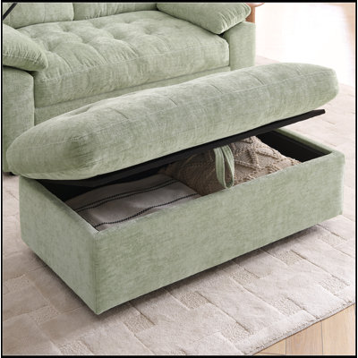 Leisure Sofa Chair, Double Sofa Recliner with Manually Adjustable Backrest, Soft Padded Armrests, Side USB Charging Port and Phone Stand, Matching Storage Ottoman