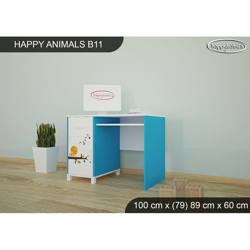 100cm Writing Desk, Blue