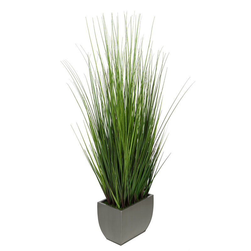 Jardinière en similicuir 44 po, Argent argent