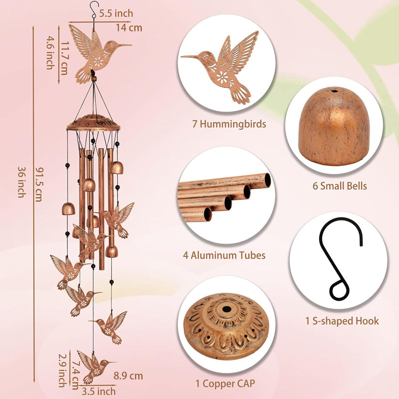 Carillon extérieur pour colibris