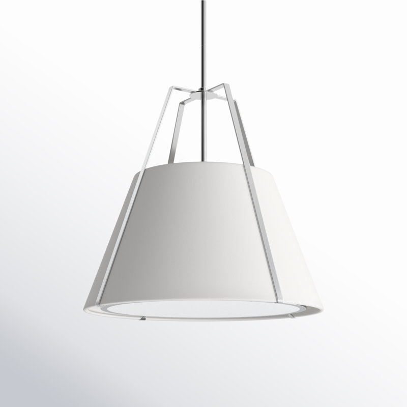 Altman 3 - Light Shaded Pendant, Polished Nickel
