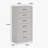 4‑Drawer And 6‑Drawer Vertical Dresser Set – Two Tall Chests For Bedroom Storage
