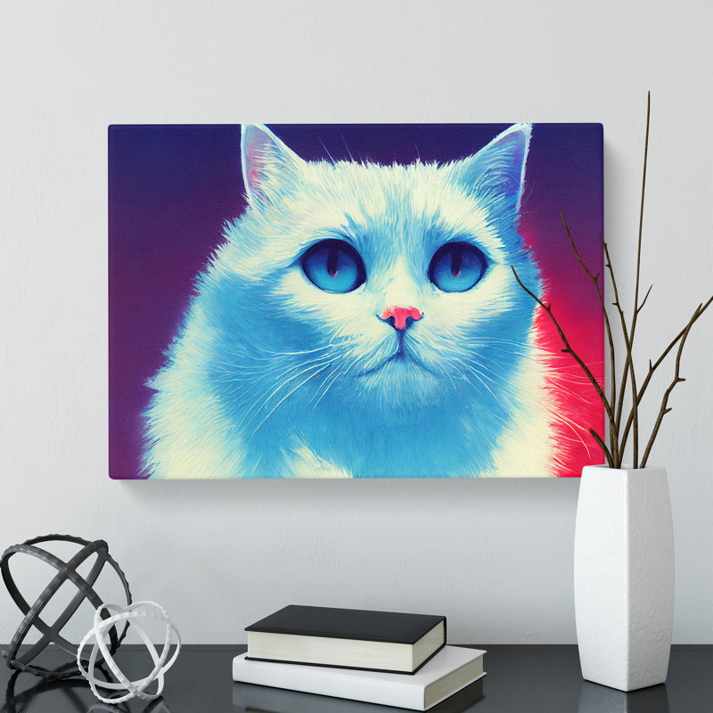 Unique Cat - Wrapped Canvas, 40cm H x 60cm W x 3cm D