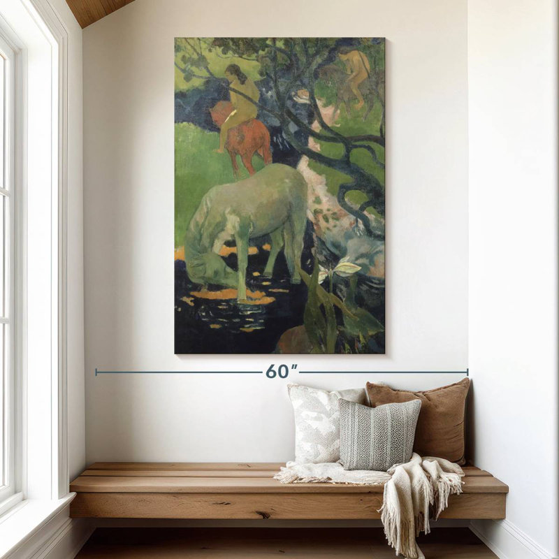 Brampt The White Horse, 51" H x 34" W