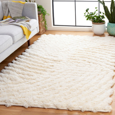 Tapis abstrait en laine fait à la main Abriel