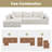 Boneless L-shaped Modular Foam-filled with Spring Support Simple Living Room Sofa-1266576152