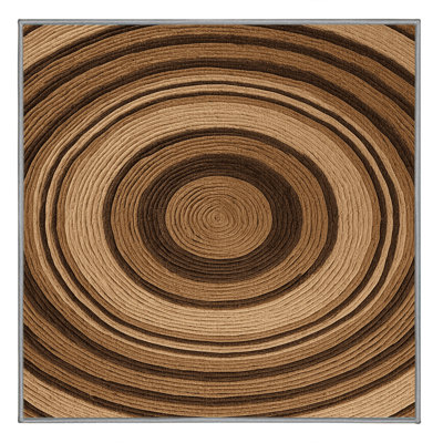Tapis brun lavable à la machine