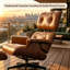 Fauteuil d'appoint et repose-pieds Modern-80912280