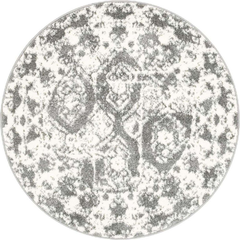 Walmoor Ikat Indoor Rug, Round 3'3"