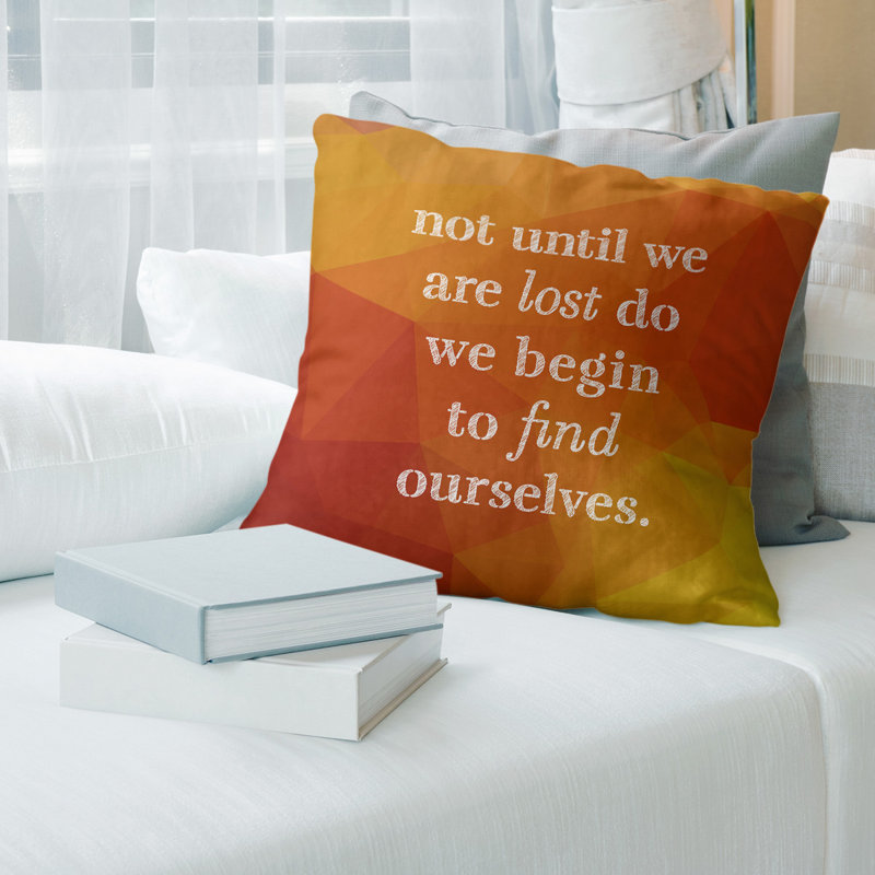 Coussin artificiel «Faux Gemstone Find Yourself», 26 po x 26 po, Ambre, Housse de coussin seulement - sans coussin