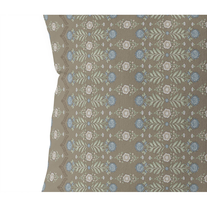 Coussin Kalina, Chocolat , Carré 16 po 