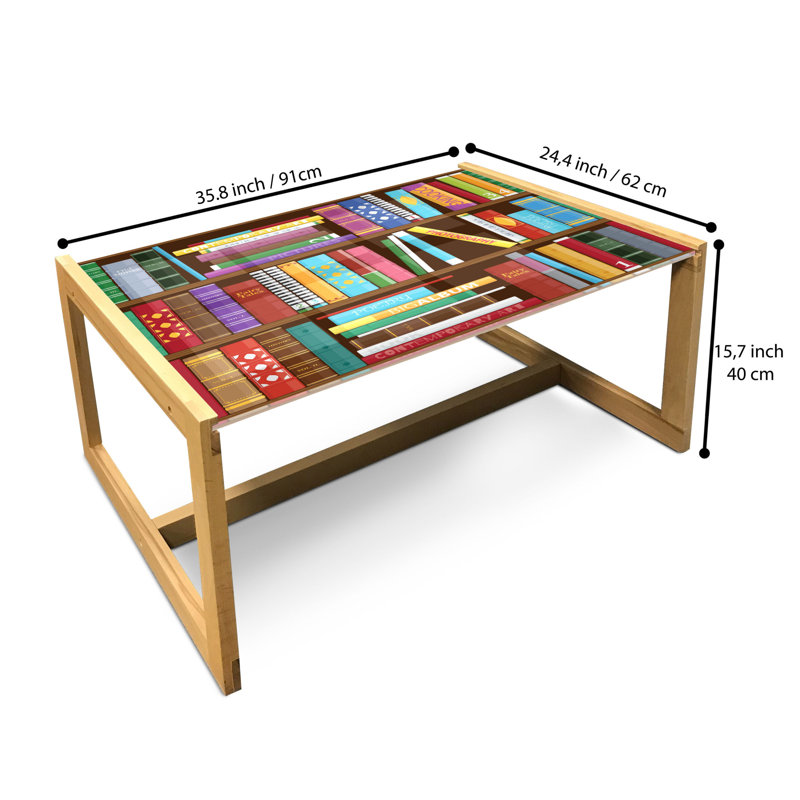 Jaece Sled Coffee Table, 90cm H x 62cm W x 40cm D