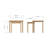 Daris Nest Of 2 Side End Tables. Solid Oak. Fully Assembled.