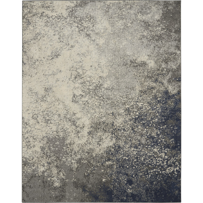 Tapis noir contemporain Augusta, Rectangle 8 pi x 10 pi