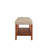 Charla Beige Fabric & Oak Finish Bench-2072608313