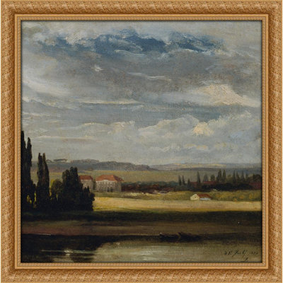 Landschaftsblick mit hohem Wolkenhimmel (1828)