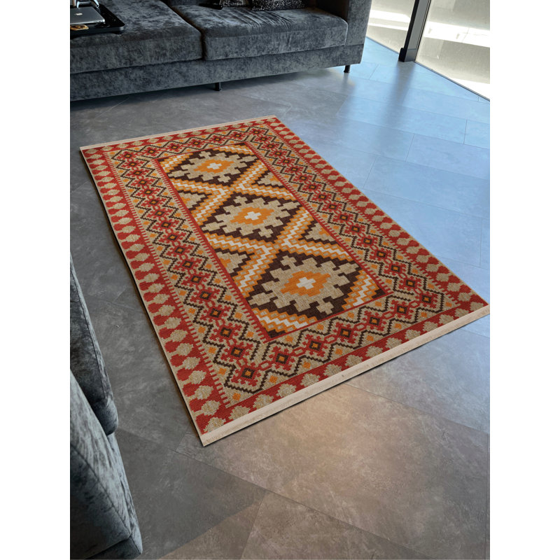 Tapis rectangulaire Wimjan, Rectangle 2 pi 8 po x 5 pi
