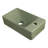 Felix 15 in. W x 8.5 in. D Modern Wall Mounted Rectangular Ceramic Space-Saving Mini Bathroom Sink, Right-Side Faucet Hole, Matte Olive-113434463
