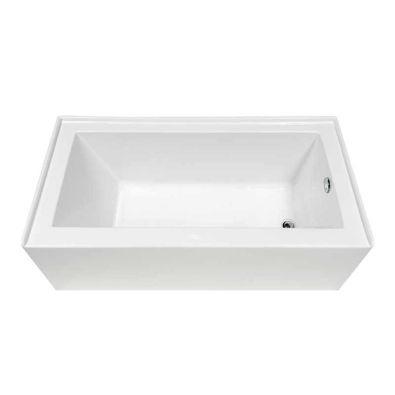 Baignoire de trempage autoportante en acrylique de 60 po x 31 po Brownsburg, Droite