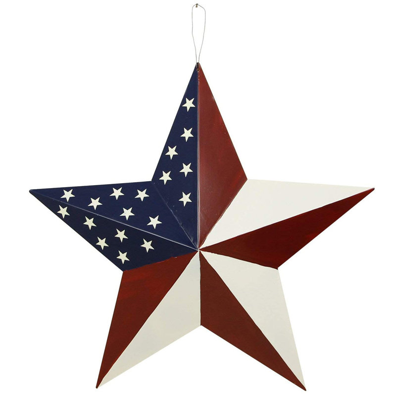 Drapeau américain Americana, H 21 po x l 21 po x P 3 po