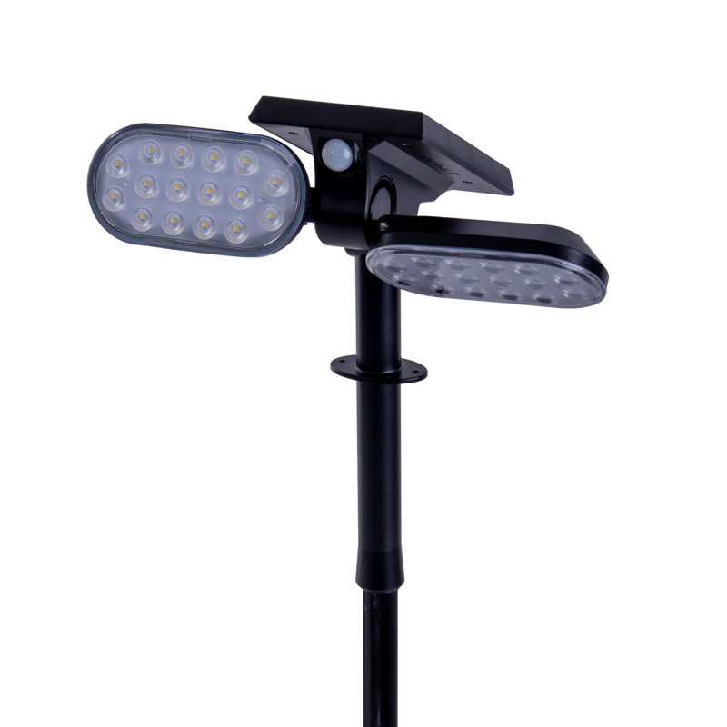 Aryadne Matte Black Solar Powered Integrated LED Flood Light Pack