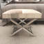 Tabouret de salon en acier inoxydable