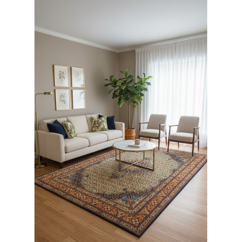 Tapis oriental crème Eskarne