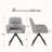 Simple Solid   Dining Chair with Armrests-1599268067