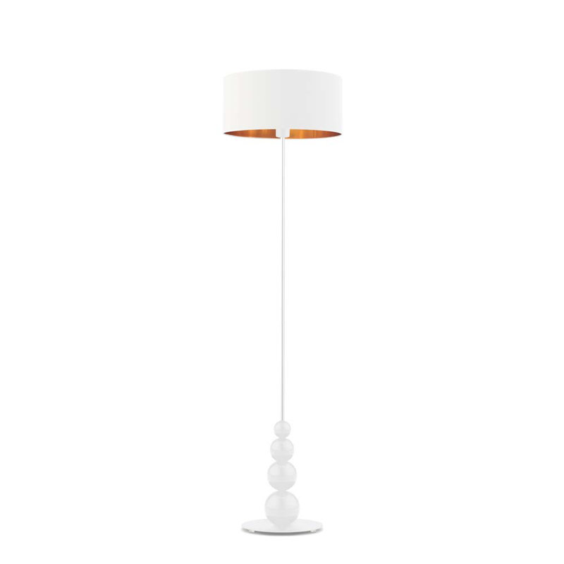 Cairns 166cm Traditional Floor Lamp, White, White