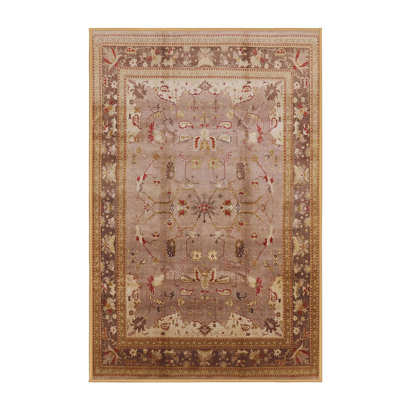 Tapis oriental brun / gris Kachig, Rectangle 8 pi x 12 pi