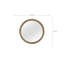 Miroir rond English Oak