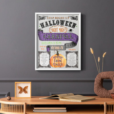 Carnival Sign Framed Print - Solid Wood