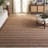 Natural Fiber Flatweave Jute & Cotton Striped Rug-1732542688