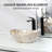 Davivy 13.2" White/Brown Bathroom Sink