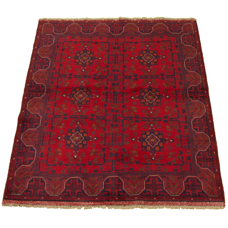 Tapis de zone en laine 5 pi 1 po x 6 pi 4 po à la main one-of-kind-noué la 2010s esari turque Allaina