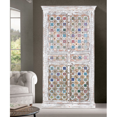 Jezebel 4 Door Solid Wood Wardrobe