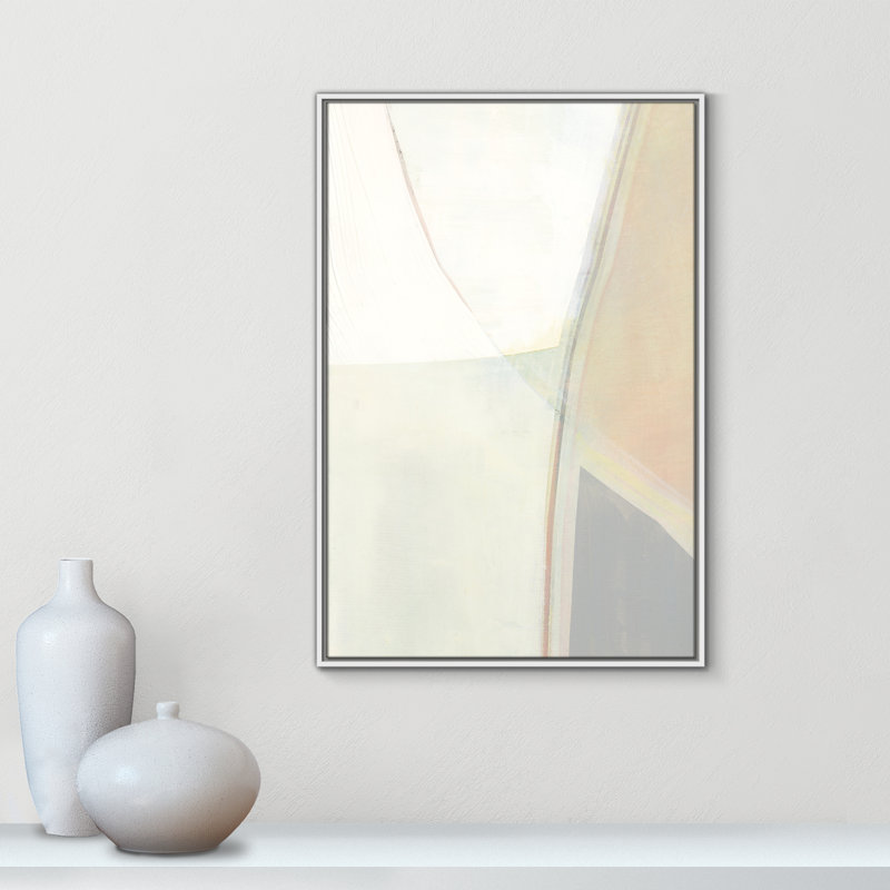 Alexandria In Neutral II - reproduction d'art, Toile blanche encadrée, H 37,5 po x l 25,5 po x P 2 po